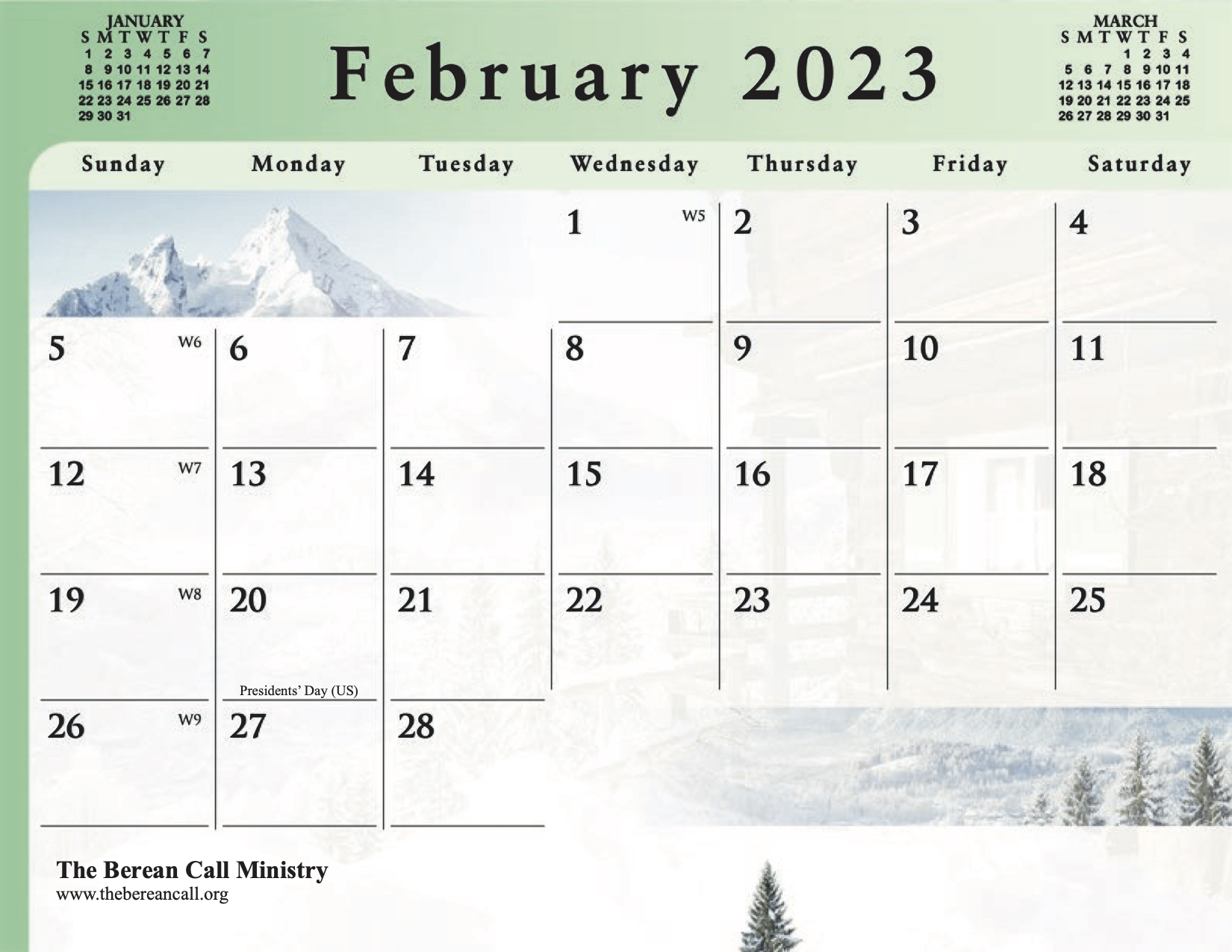 2023 Gospel of Peace Calendar- Gospel Edition